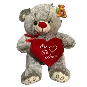 Urso de Pelúcia M ''Eu Te Amo'' 